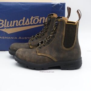 NEW US Size 6.5 Women's Blundstone 2326 Lace-Up Leather Combat Boot Rustic Brown